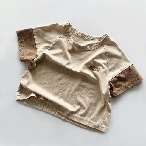 Splicing Personalized Children's T-shirt Summer Cotton Top